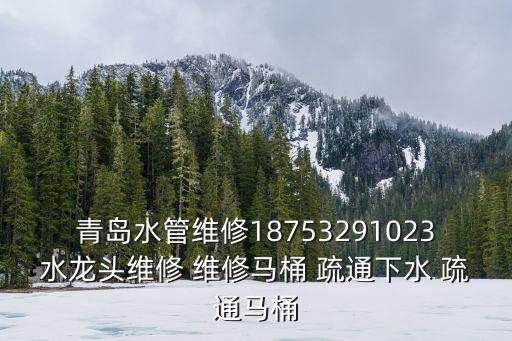 水管維修上門維修附近，青島水管維修18753291023水龍頭維修 維修馬桶 疏通下水 疏通馬桶