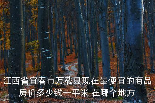 江西省宜春市萬載縣現在最便宜的商品房價多少錢一平米 在哪個地方