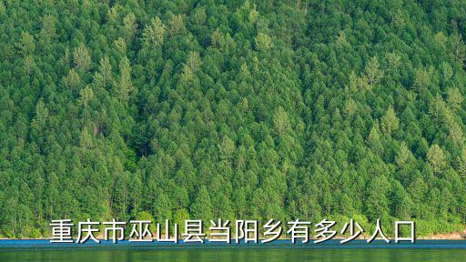 重慶市巫山縣當陽鄉有多少人口
