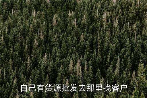 自己有貨源怎么找客戶，我有貨源有阿里巴巴怎么主動找代理商