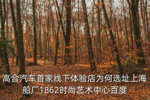 高合汽車首家線下體驗店為何選址上海船廠1862時尚藝術中心百度