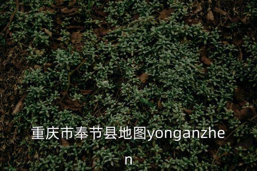 重慶市奉節(jié)縣地圖yonganzhen