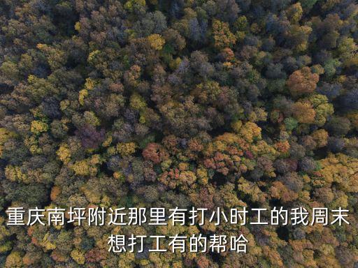重慶南坪附近那里有打小時工的我周末想打工有的幫哈
