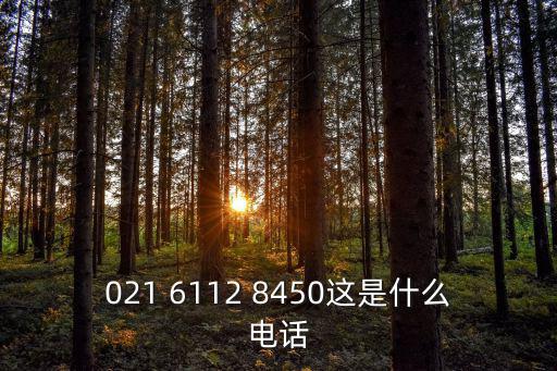 021 6112 8450這是什么電話