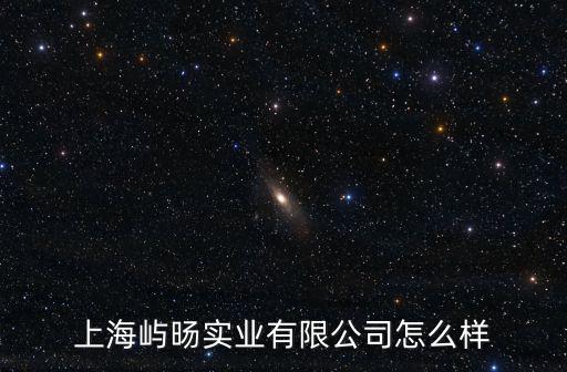 上海嶼旸實業有限公司怎么樣