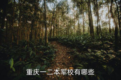 重慶一二本軍校有哪些