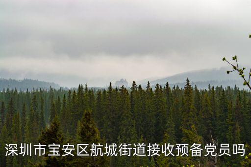 深圳市寶安區航城街道接收預備黨員嗎