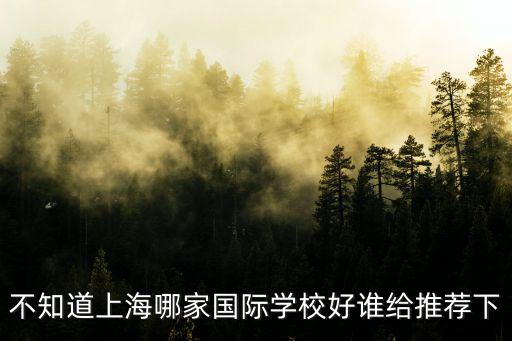 上海國際高中排名及收費，上海有哪些有名的高中