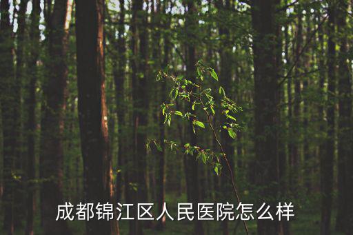 成都錦江區(qū)人民醫(yī)院怎么樣