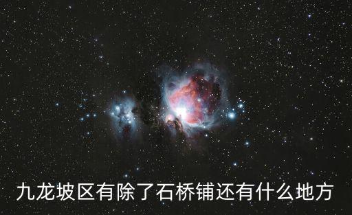 九龍坡區有除了石橋鋪還有什么地方