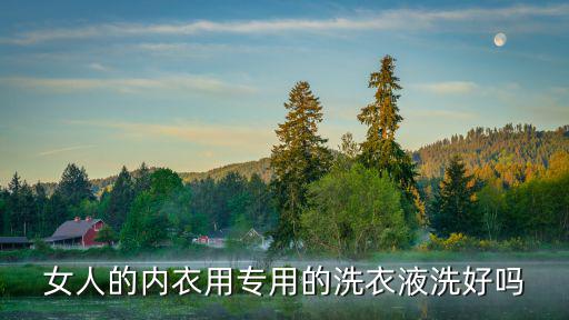 女人的內衣用專用的洗衣液洗好嗎