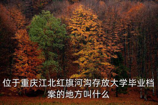 位于重慶江北紅旗河溝存放大學(xué)畢業(yè)檔案的地方叫什么