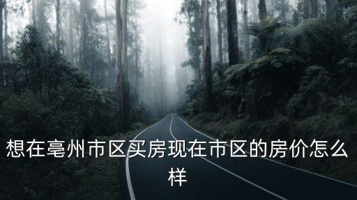 想在亳州市區買房現在市區的房價怎么樣