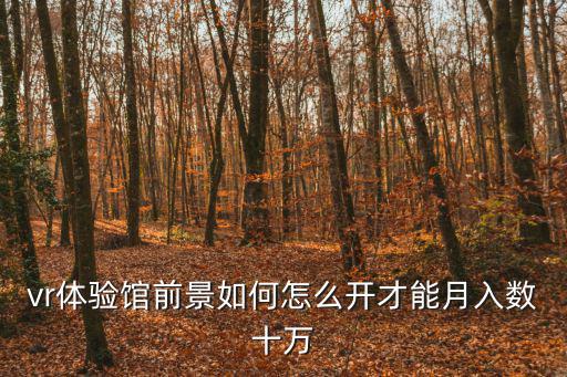 vr體驗(yàn)館前景如何怎么開才能月入數(shù)十萬