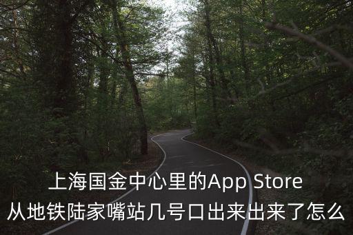上海市國金中心地址在哪里，上海國金中心里的App Store從地鐵陸家嘴站幾號口出來出來了怎么