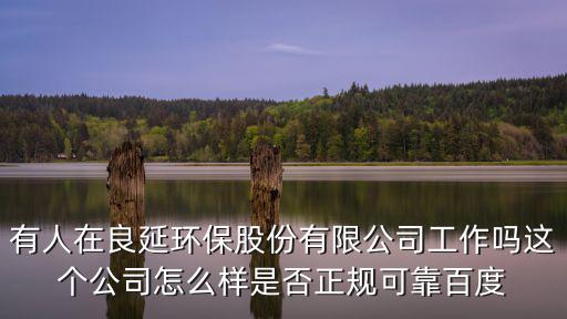 有人在良延環保股份有限公司工作嗎這個公司怎么樣是否正規可靠百度