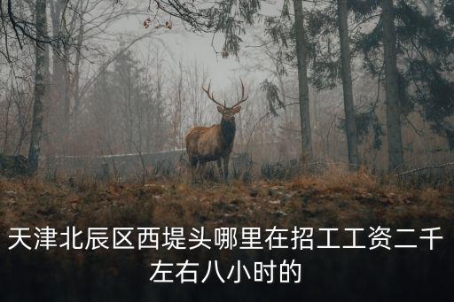 天津北辰區西堤頭哪里在招工工資二千左右八小時的