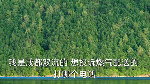 我是成都雙流的 想投訴燃氣配送的 打哪個電話