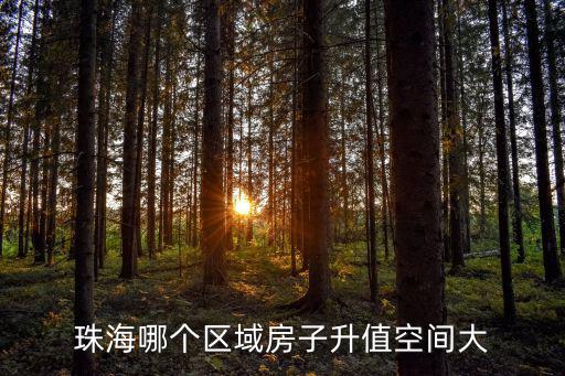 珠海哪個區域買房價值大，珠海哪個區域房子升值空間大