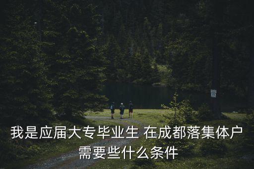 我是應屆大專畢業生 在成都落集體戶 需要些什么條件
