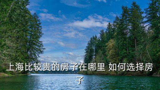 上海比較貴的房子在哪里 如何選擇房子