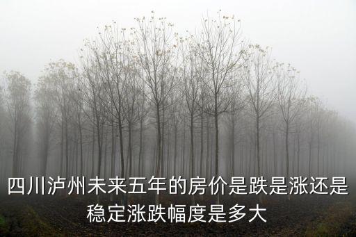 四川瀘州未來五年的房價(jià)是跌是漲還是穩(wěn)定漲跌幅度是多大