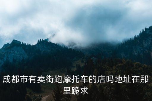 成都市有賣街跑摩托車的店嗎地址在那里跪求