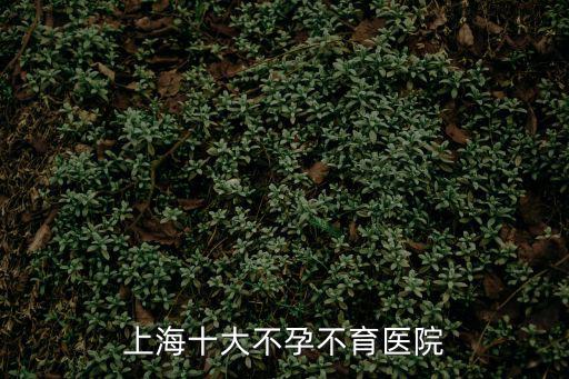 上海十大不孕不育醫院
