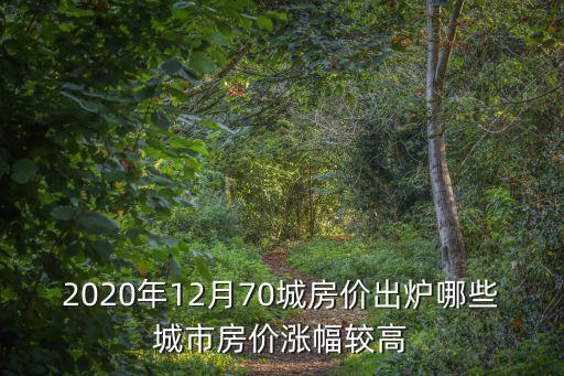 2020年12月70城房價出爐哪些城市房價漲幅較高
