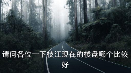 請問各位一下枝江現在的樓盤哪個比較好