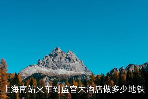 上海南站火車到藍宮大酒店做多少地鐵