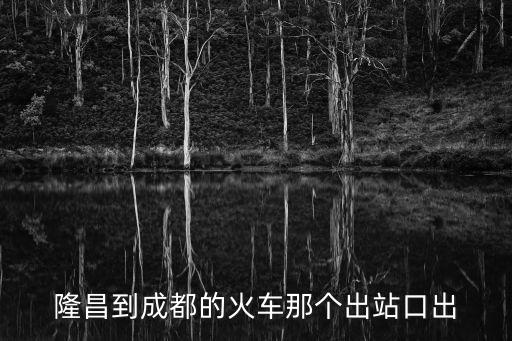 隆昌到成都的火車那個出站口出
