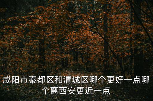 咸陽市秦都區和渭城區哪個更好一點哪個離西安更近一點