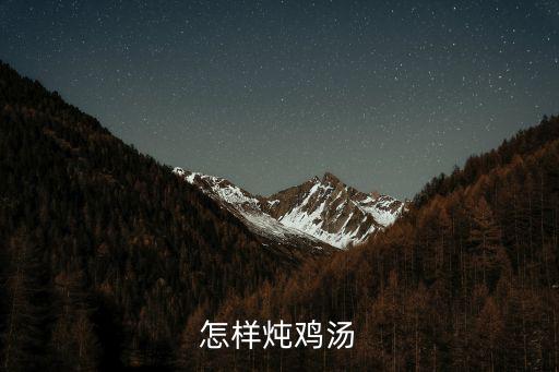 怎么樣燉雞湯,如何燉老母雞湯?
