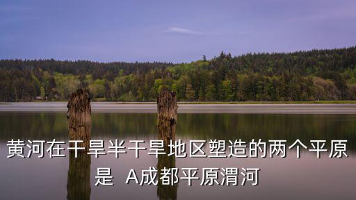 黃河在干旱半干旱地區(qū)塑造的兩個(gè)平原是  A成都平原渭河