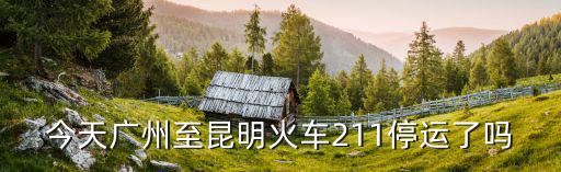 今天廣州至昆明火車211停運了嗎