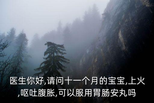 醫生你好,請問十一個月的寶寶,上火,嘔吐腹脹,可以服用胃腸安丸嗎