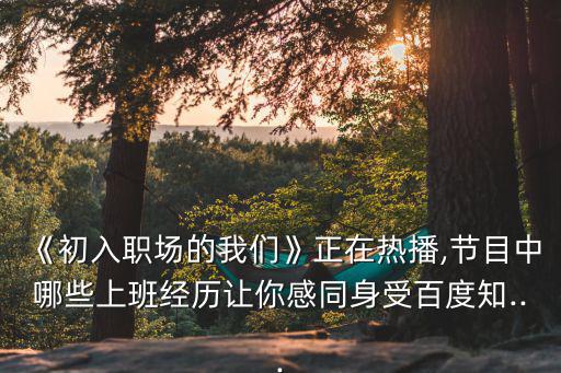 蔣昌建簡歷,《初入職場的我們》第一集:向琴琴履歷最令人感動