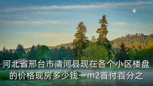 邢臺哪個縣房價最低，河北邢臺市寧晉縣縣城的房價現在是多少
