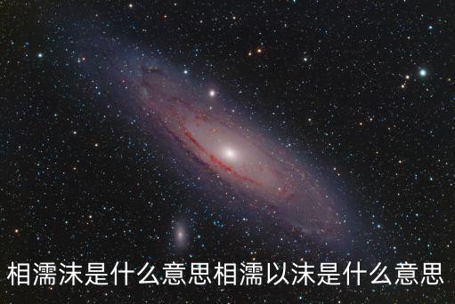 相濡沫是什么意思相濡以沫是什么意思