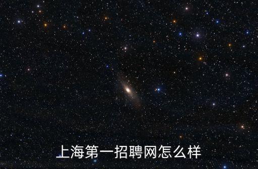 上海第一招聘網怎么樣