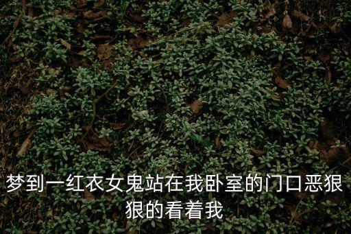 夢到一紅衣女鬼站在我臥室的門口惡狠狠的看著我