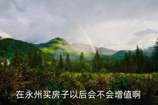 在永州買房子以后會不會增值啊