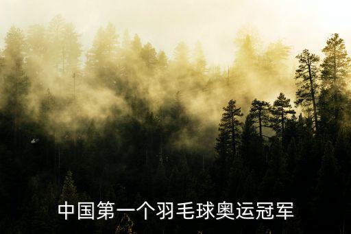中國第一個羽毛球奧運冠軍