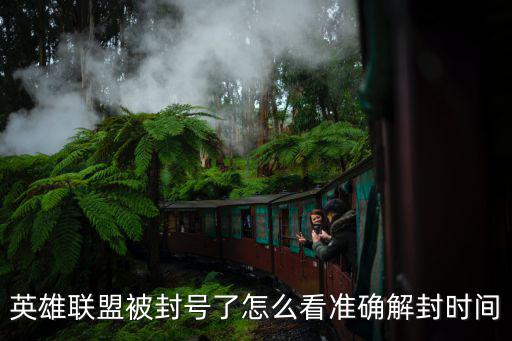 英雄聯盟被封號了怎么看準確解封時間