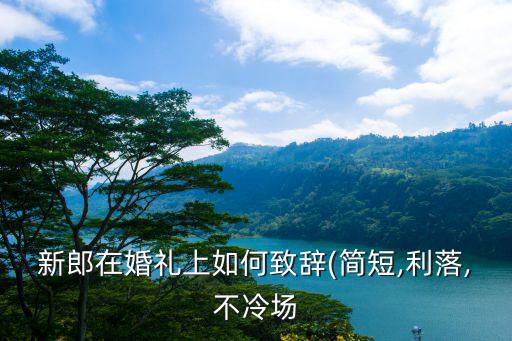婚慶致辭,結(jié)婚新郎致辭（簡(jiǎn)短,不冷場(chǎng)）