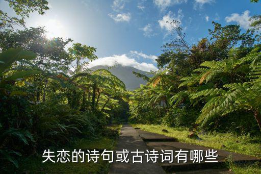 失戀的詩句,失戀詩句或古詩詞有哪些?