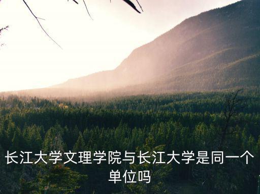 長江文理學院,長江大學文理學院是公辦高校?