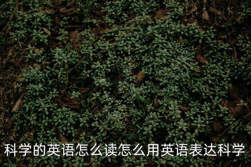 科學(xué)的英語怎么讀怎么用英語表達(dá)科學(xué)