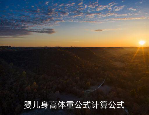 嬰兒身高體重公式計算公式